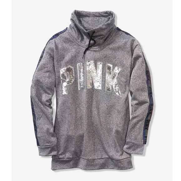 PINK Victoria's Secret Tops - ❌TRADED❌⭐️VS PINK Bling Campus Cowl Neck⭐️